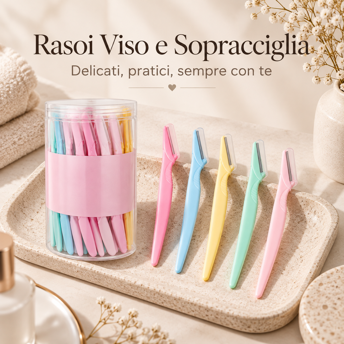 Set Rasoi Viso e Sopracciglia con Protezione