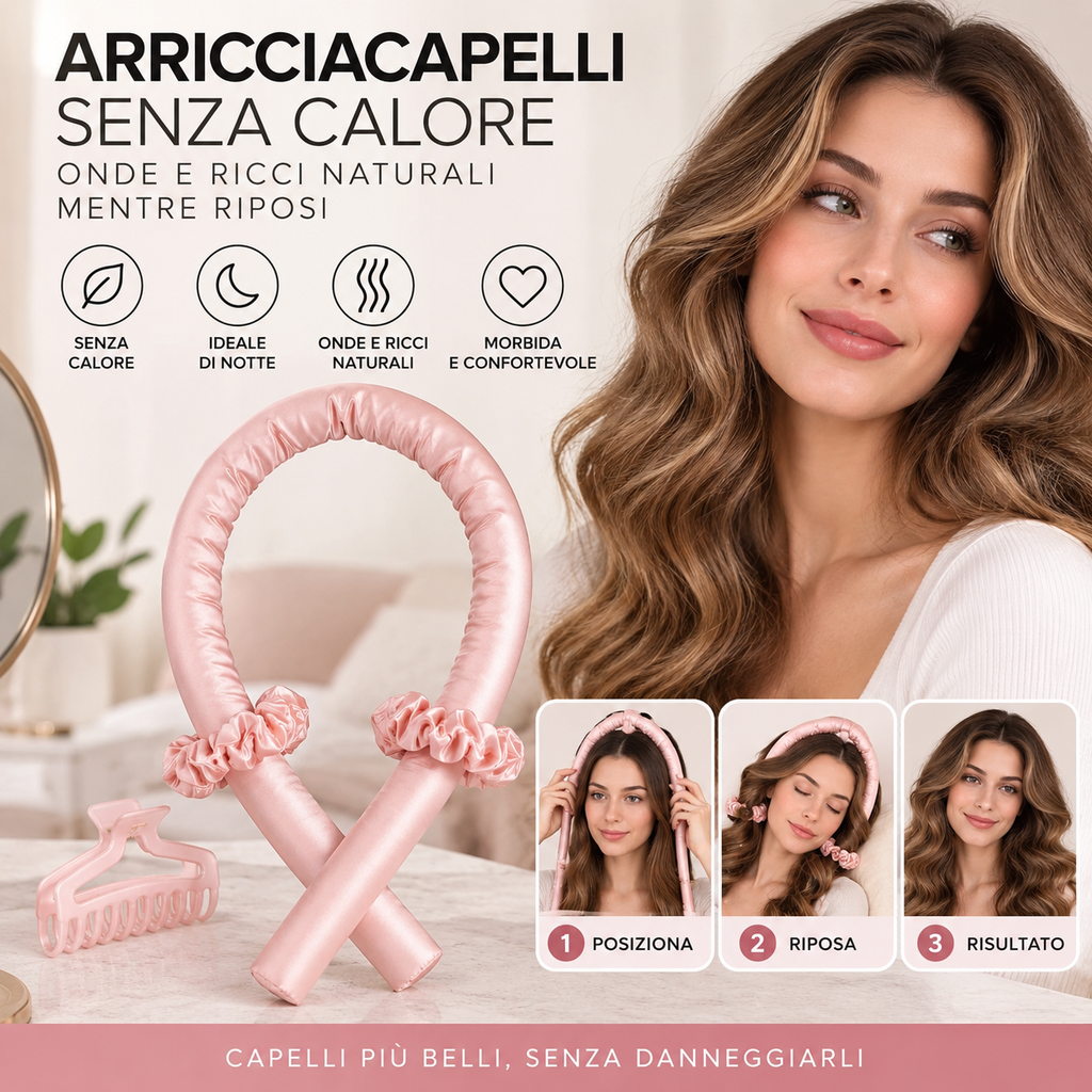 Arricciacapelli Senza Calore – Fascia per Onde e Ricci
