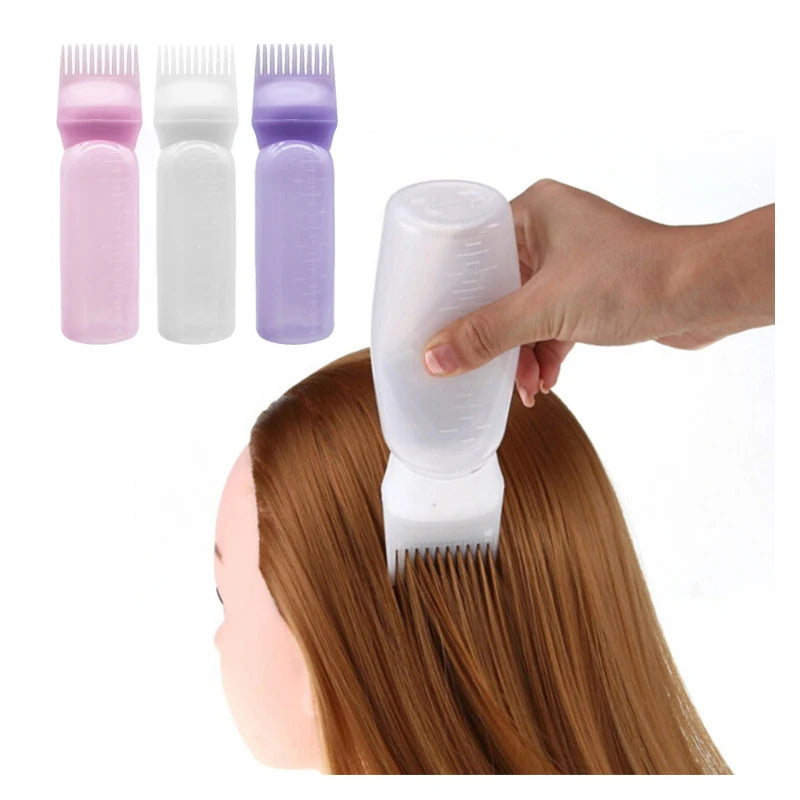 Applicatore per Olio Capelli con Pettine – Flacone Dosatore