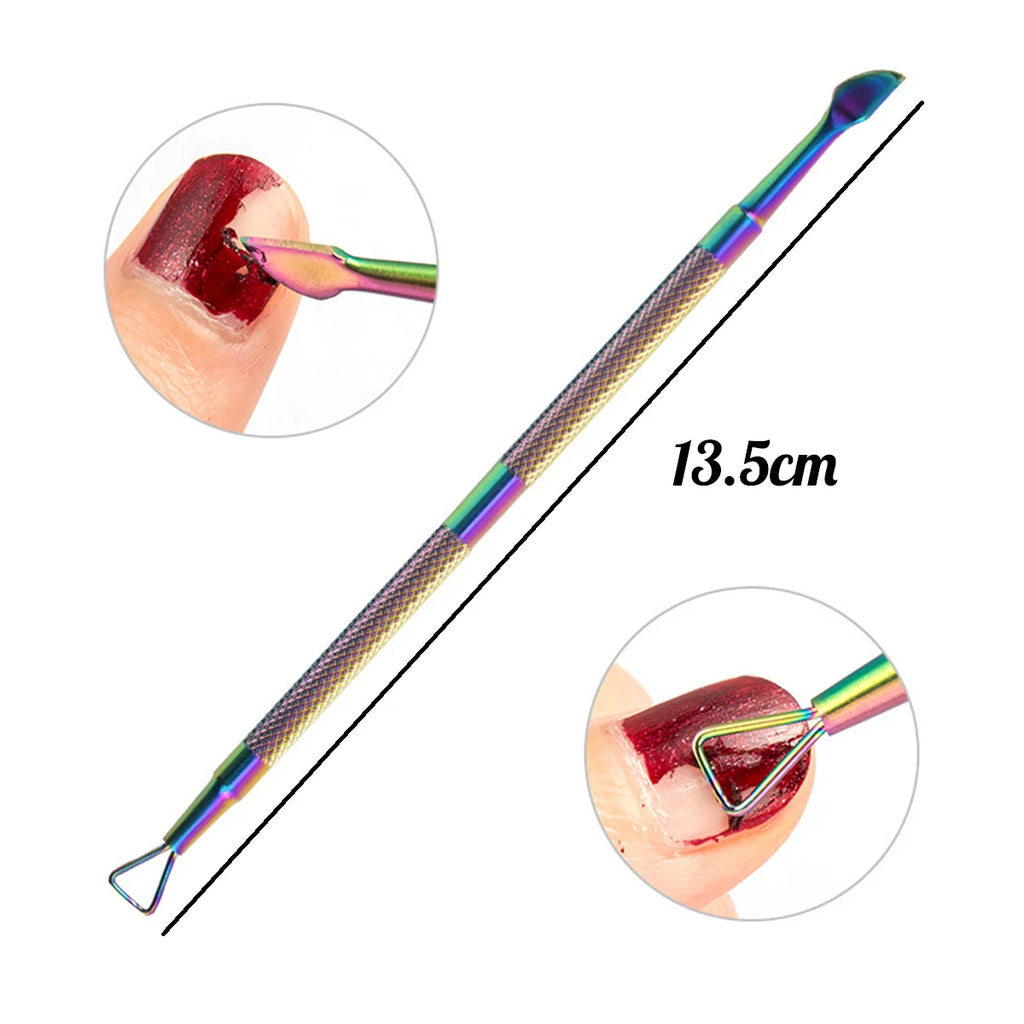 Set Manicure 4 Pezzi in Acciaio – Cura Unghie e Cuticole