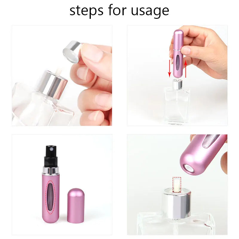 Atomizzatore Profumo Ricaricabile 5 ml – Spray da Viaggio