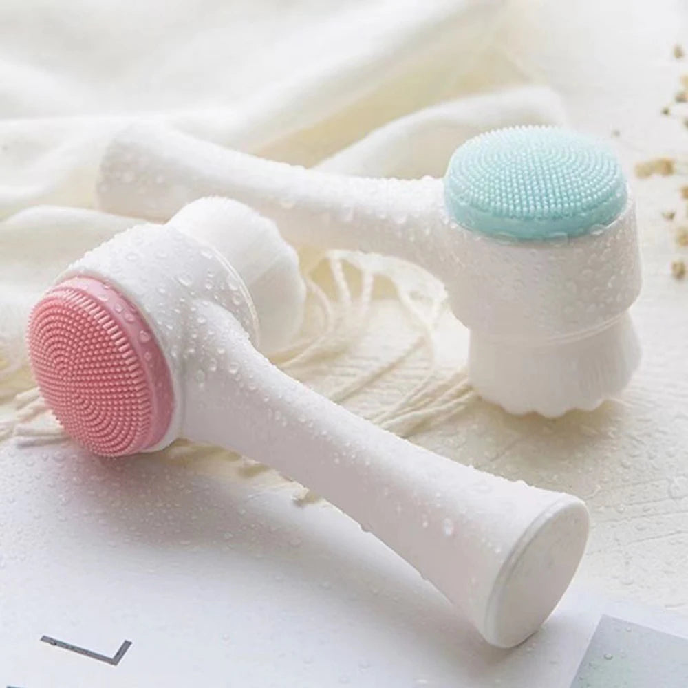 Spazzola Viso 3D a Doppio Lato – Pulizia e Massaggio