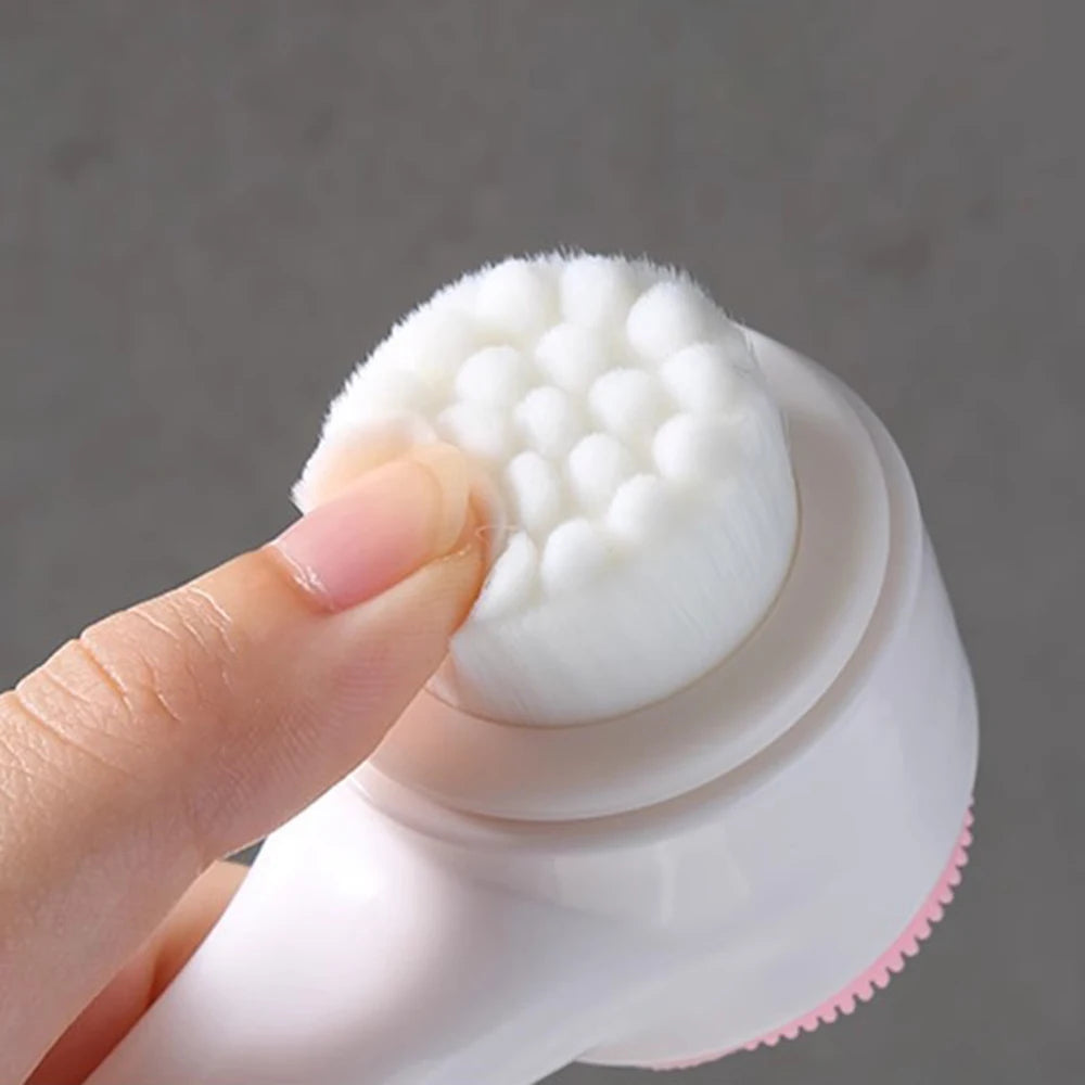 Spazzola Viso 3D a Doppio Lato – Pulizia e Massaggio