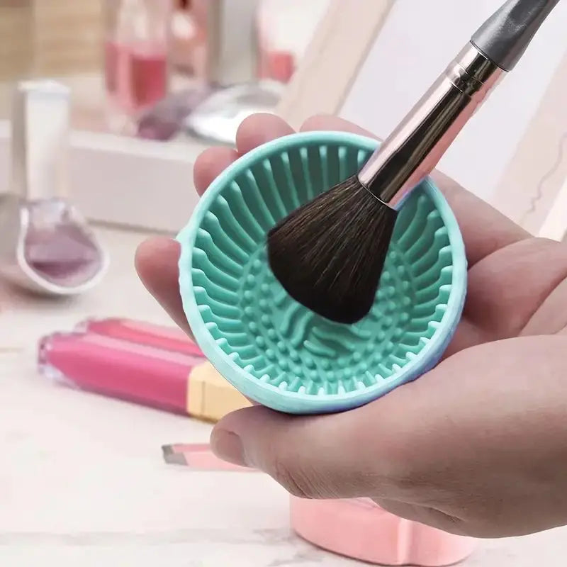 Pulitore Pennelli Make-up in Silicone – Ciotola Detergente