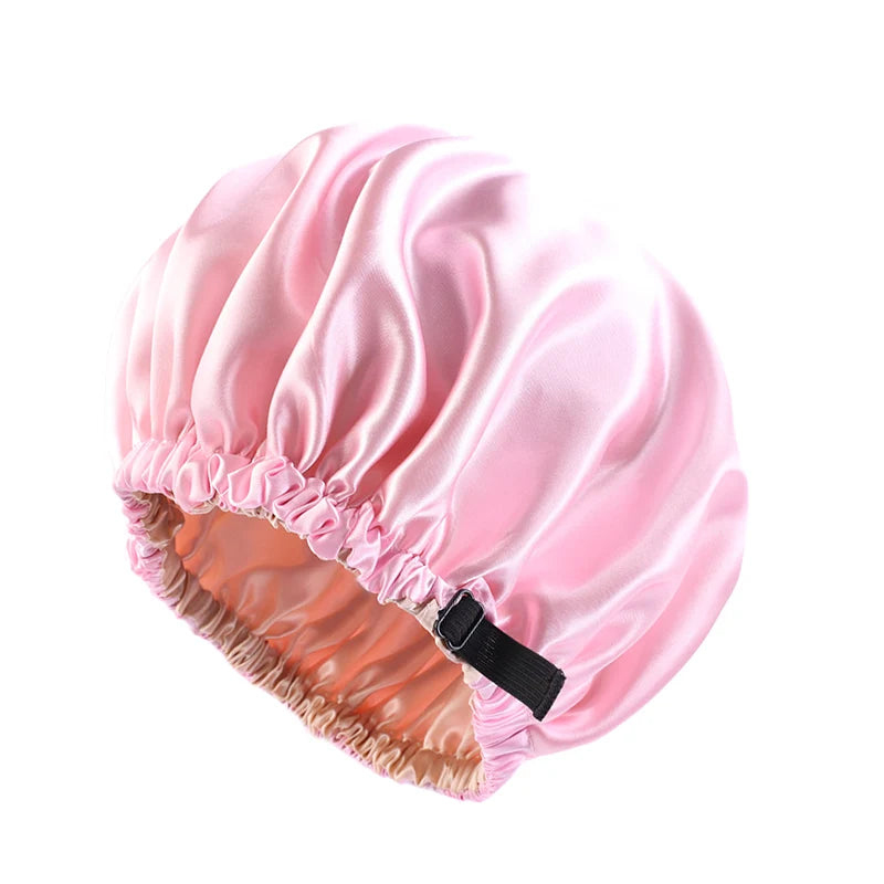 Cuffia da Notte in Raso Regolabile per Capelli